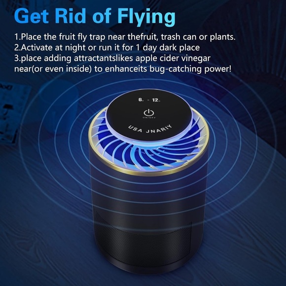 Fly Trap Indoor, Fruit Fly Traps for Indoors, Bug Zapper Indoor(074) - Picture 2 of 7